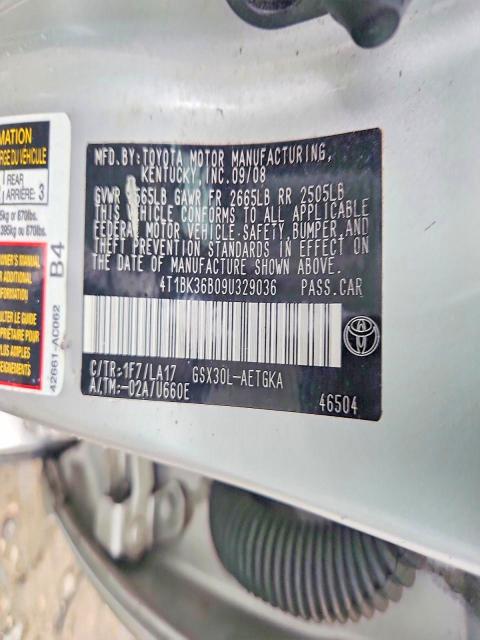 Aukcja sprzedaży 2009 Toyota Avalon, vin: 4T1BK36B09U329036, numer aukcji: 58186476