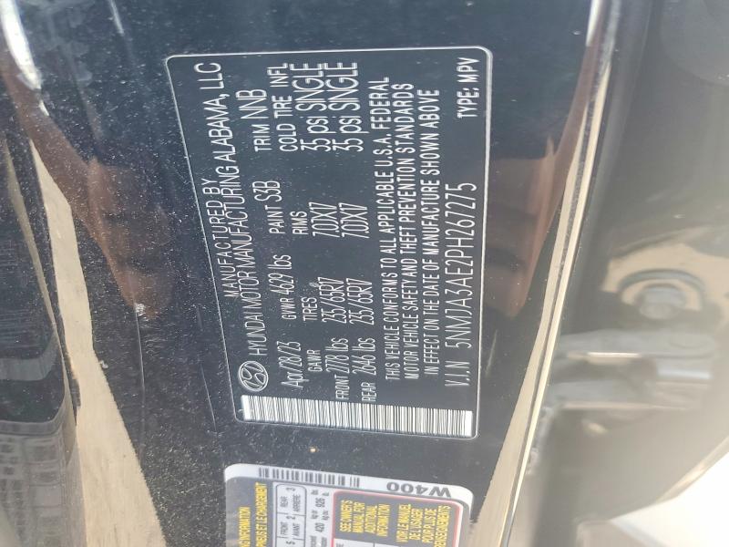 Aukcja sprzedaży 2023 Hyundai Tucson, vin: 5NMJA3AE2PH267275, numer aukcji: 59269826