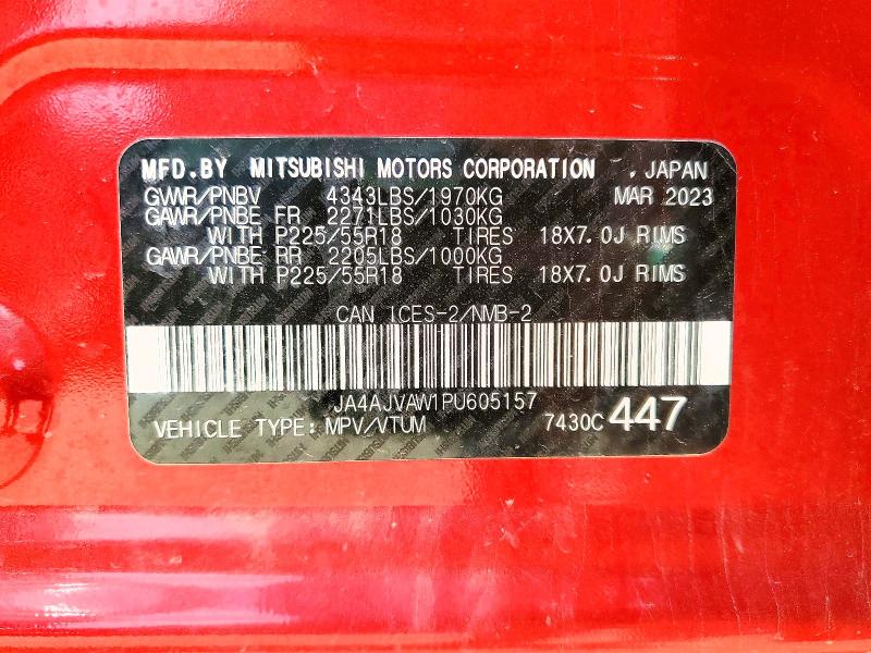 Продажа на аукционе авто 2023 Mitsubishi Rvr, vin: JA4AJVAW1PU605157, номер лота: 58265336