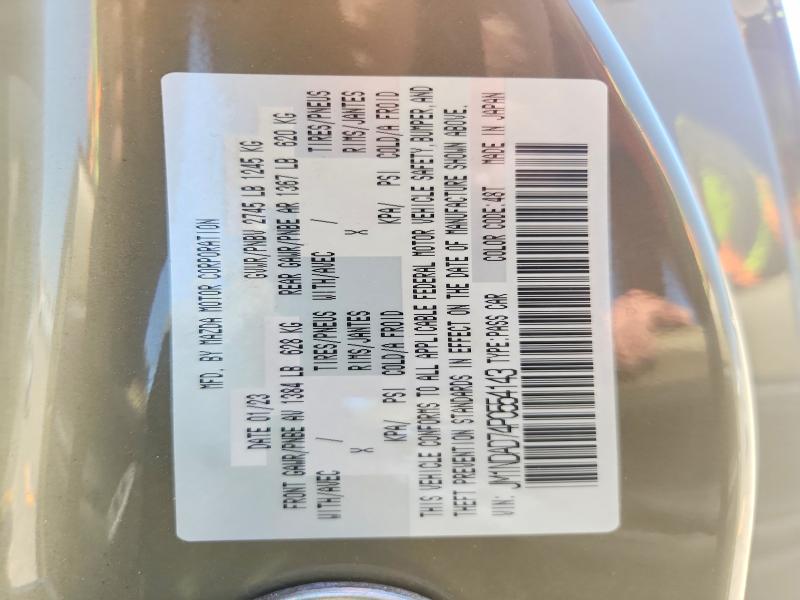 2023 Mazda Mx-5 Miata მანქანა იყიდება აუქციონზე, vin: JM1NDAD74P0554143, აუქციონის ნომერი: 57410806