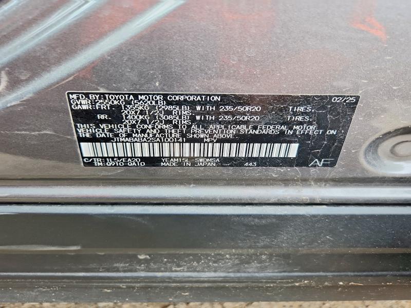 Продаж на аукціоні авто 2025 Subaru Solterra, vin: JTMABABA2SA100141, номер лоту: 56513556