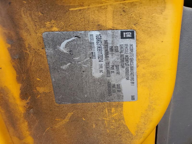 2009 Chevrolet Express Cutaway მანქანა იყიდება აუქციონზე, vin: 1GBKG31K991170214, აუქციონის ნომერი: 56178196