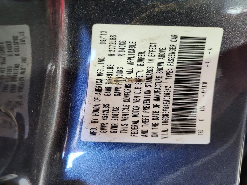 2014 Honda Accord მანქანა იყიდება აუქციონზე, vin: 1HGCR3F84EA006842, აუქციონის ნომერი: 58121376