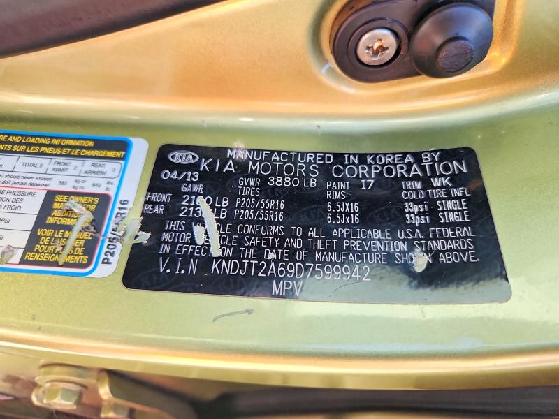 Продажа на аукционе авто 2013 Kia Soul, vin: KNDJT2A69D7599942, номер лота: 58282776