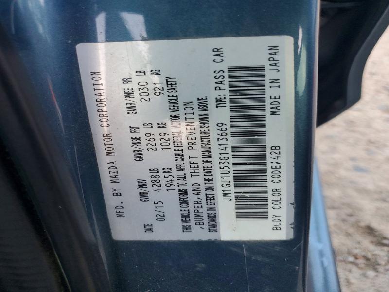 Aukcja sprzedaży 2016 Mazda 6, vin: JM1GJ1U53G1413669, numer aukcji: 57003706