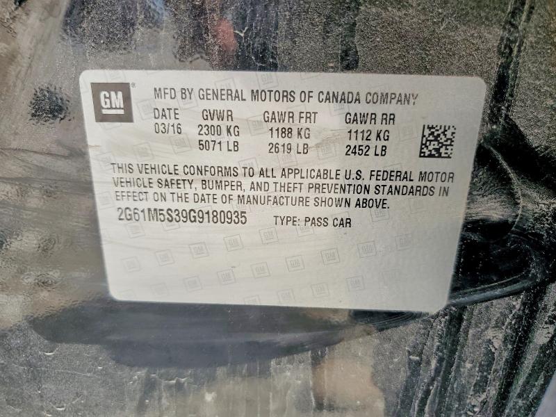 Продаж на аукціоні авто 2016 Cadillac Xts, vin: 2G61M5S39G9180935, номер лоту: 57266306