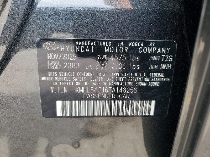 Aukcja sprzedaży 2026 Hyundai Sonata Hybrid, vin: KMHL54JJ6TA148256, numer aukcji: 56951056