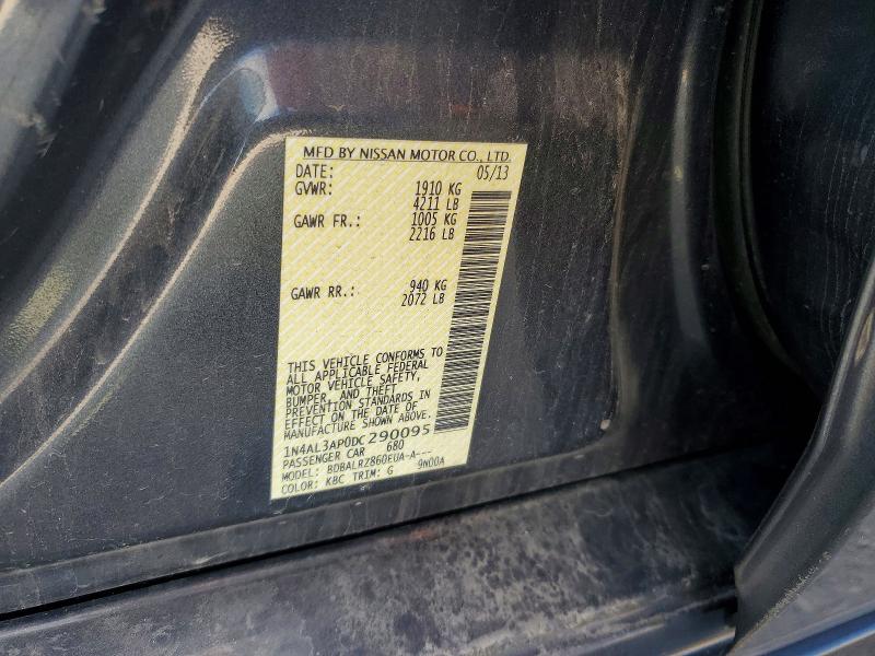 Продажа на аукционе авто 2013 Nissan Altima, vin: 1N4AL3AP0DC290095, номер лота: 56796246