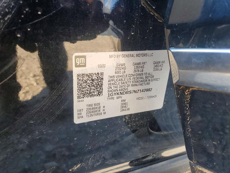 Продажа на аукционе авто 2022 Cadillac Xt5, vin: 1GYKNDRS7NZ142882, номер лота: 58442766