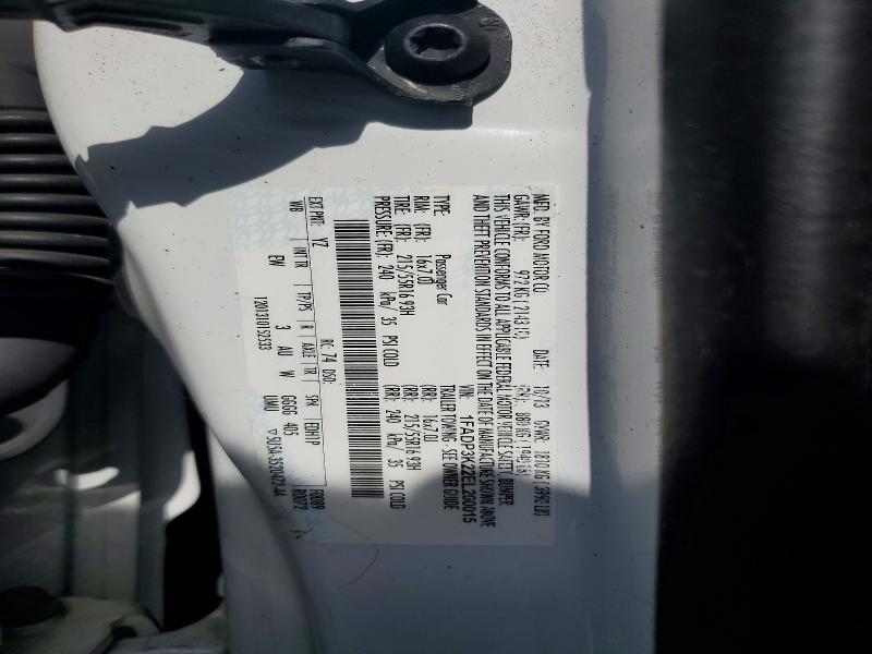 59185276 :رقم المزاد ، 1FADP3K22EL200015 vin ، 2014 Ford Focus مزاد بيع