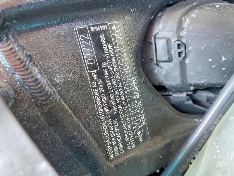 Aukcja sprzedaży 2022 Bmw S 1000, vin: WB10E2309N6G21556, numer aukcji: 59330356
