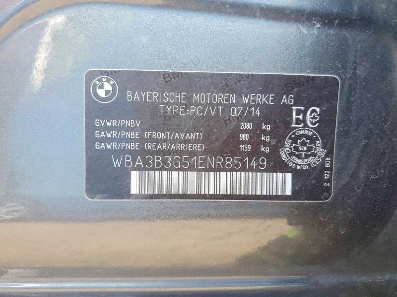 Продажа на аукционе авто 2014 Bmw 328, vin: WBA3B3G51ENR85149, номер лота: 56226406