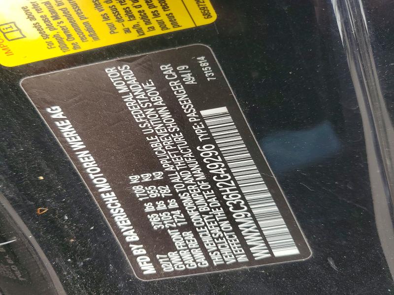 Продажа на аукционе авто 2017 Mini Cooper, vin: WMWXM9C36H2G49296, номер лота: 57849816