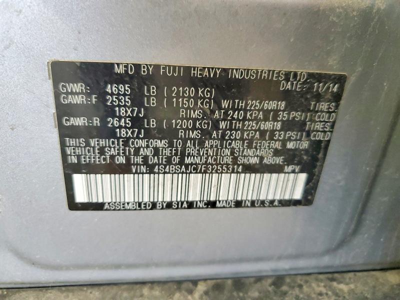 Продаж на аукціоні авто 2015 Subaru Outback, vin: 4S4BSAJC7F3255314, номер лоту: 57225726