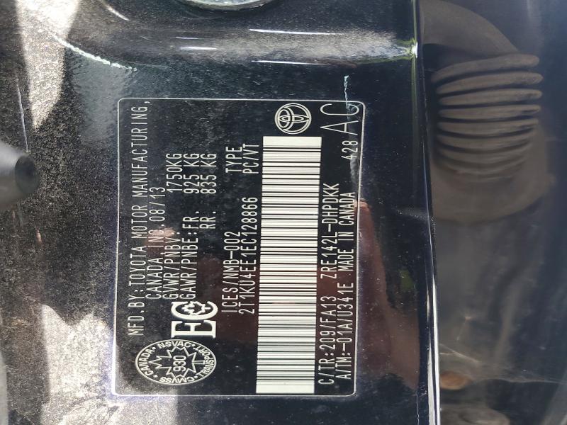 Продажа на аукционе авто 2014 Toyota Matrix, vin: 2T1KU4EE1EC128866, номер лота: 56477796