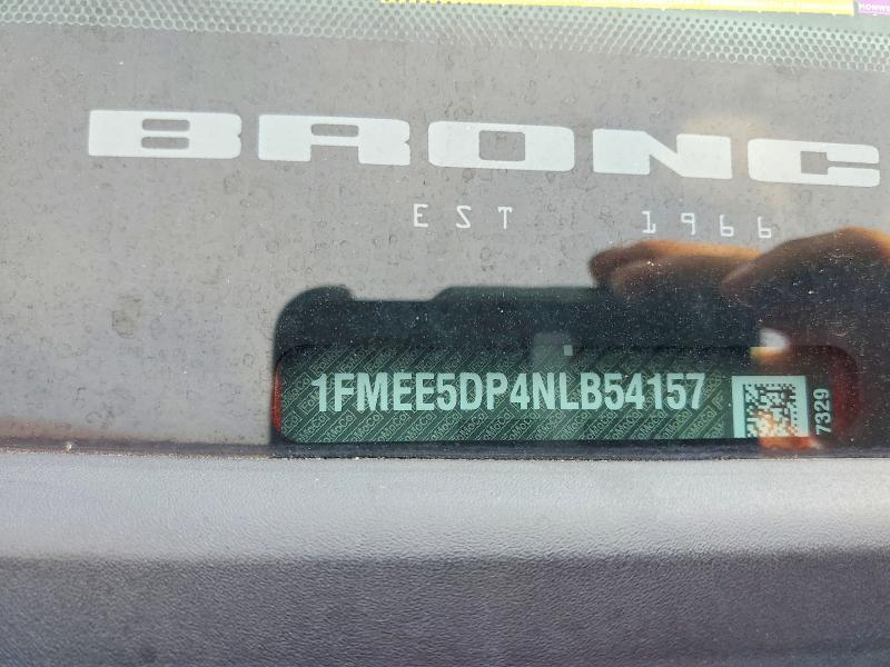 Продаж на аукціоні авто 2022 Ford Bronco, vin: 1FMEE5DP4NLB54157, номер лоту: 56643876