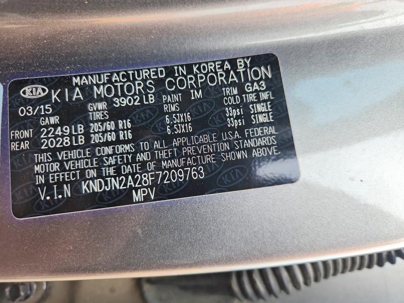 Aukcja sprzedaży 2015 Kia Soul, vin: KNDJN2A28F7209763, numer aukcji: 57071786