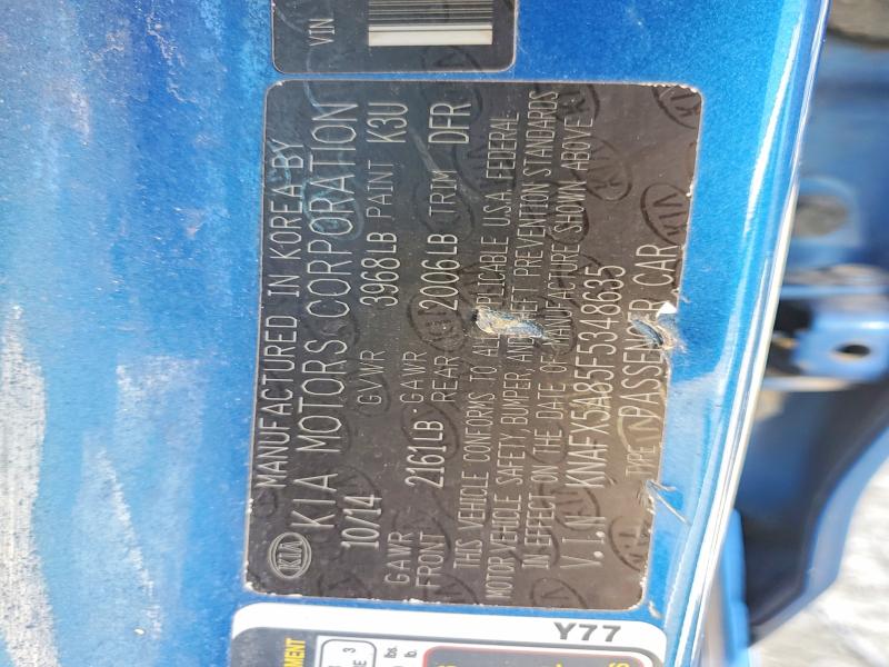 58158926 :رقم المزاد ، KNAFX5A85F5348635 vin ، 2015 Kia Forte مزاد بيع