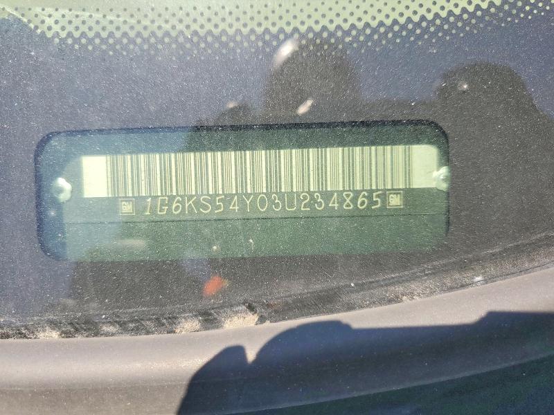 Продаж на аукціоні авто 2003 Cadillac Seville Sls 4d Sedan, vin: 1G6KS54Y03U234865, номер лоту: 56572686