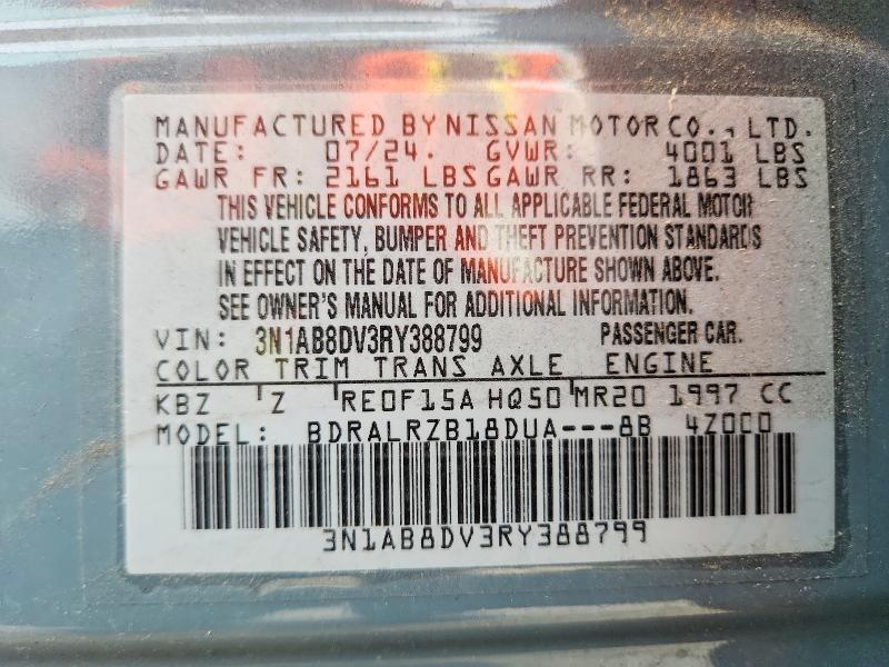 58776456 :رقم المزاد ، 3N1AB8DV3RY388799 vin ، 2024 Nissan Sentra مزاد بيع