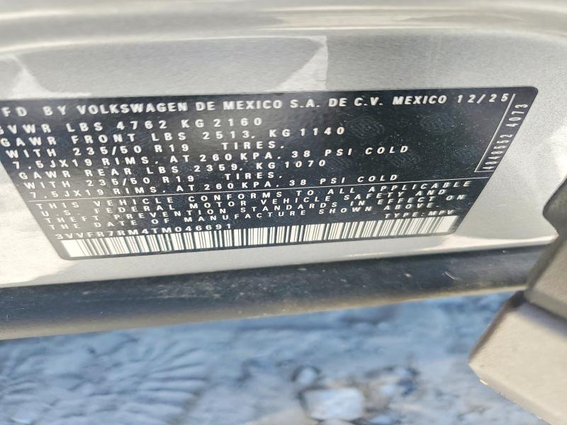55799846 :رقم المزاد ، 3VVFR7RM4TM046691 vin ، 2026 Volkswagen Tiguan مزاد بيع
