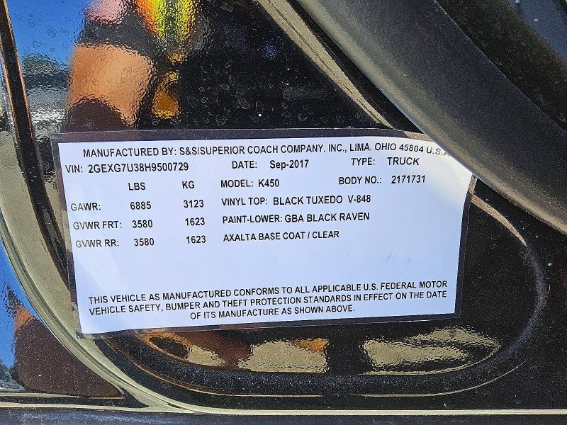 2017 Cadillac Xts მანქანა იყიდება აუქციონზე, vin: 2GEXG7U38H9500729, აუქციონის ნომერი: 56365036