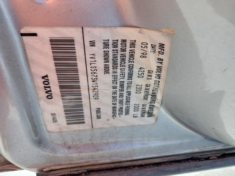 Продаж на аукціоні авто 1998 Volvo S70, vin: YV1LS5673W1542909, номер лоту: 57895076
