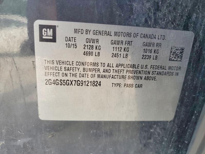 Продаж на аукціоні авто 2016 Buick Regal, vin: 2G4GS5GX7G9121824, номер лоту: 56341486