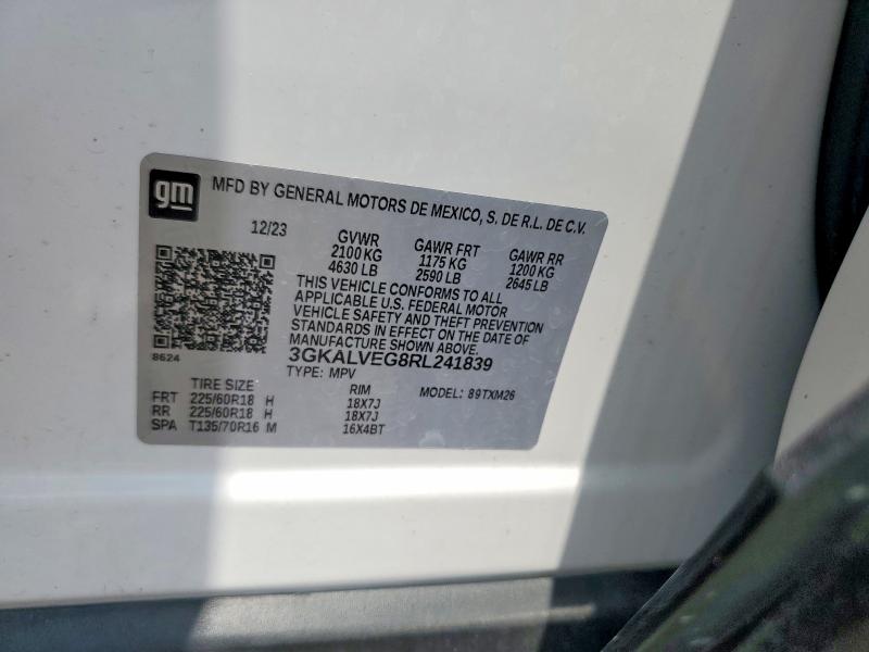 Продаж на аукціоні авто 2024 Gmc Terrain, vin: 3GKALVEG8RL241839, номер лоту: 59159466