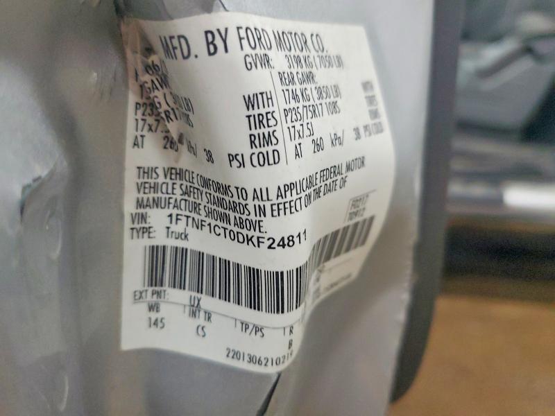 56280366 :رقم المزاد ، 1FTNF1CT0DKF24811 vin ، 2013 Ford F150 مزاد بيع
