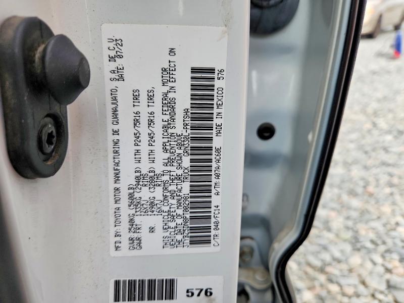 56468826 :رقم المزاد ، 3TYBZ5DN8PT002981 vin ، 2023 Toyota Tacoma مزاد بيع