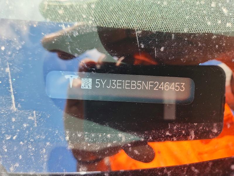 Aukcja sprzedaży 2022 Tesla Model 3, vin: 5YJ3E1EB5NF246453, numer aukcji: 56825226