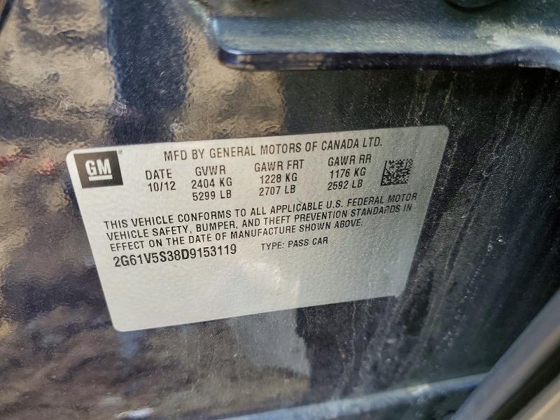 Aukcja sprzedaży 2013 Cadillac Xts, vin: 2G61V5S38D9153119, numer aukcji: 58029796