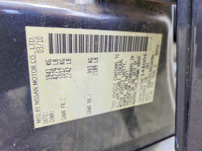 57545146 :رقم المزاد ، 1N4AL2AP3AC148006 vin ، 2010 Nissan Altima مزاد بيع