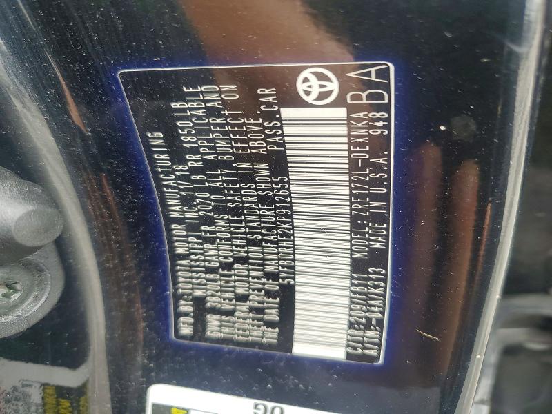 Aukcja sprzedaży 2019 Toyota Corolla, vin: 5YFBURHE2KP912655, numer aukcji: 56401176