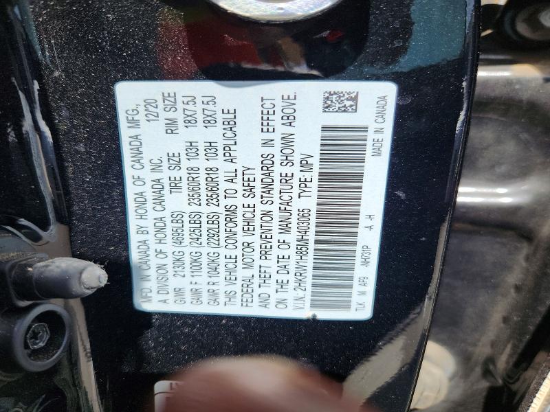 59240326 :رقم المزاد ، 2HKRW1H85MH403065 vin ، 2021 Honda Cr-v مزاد بيع