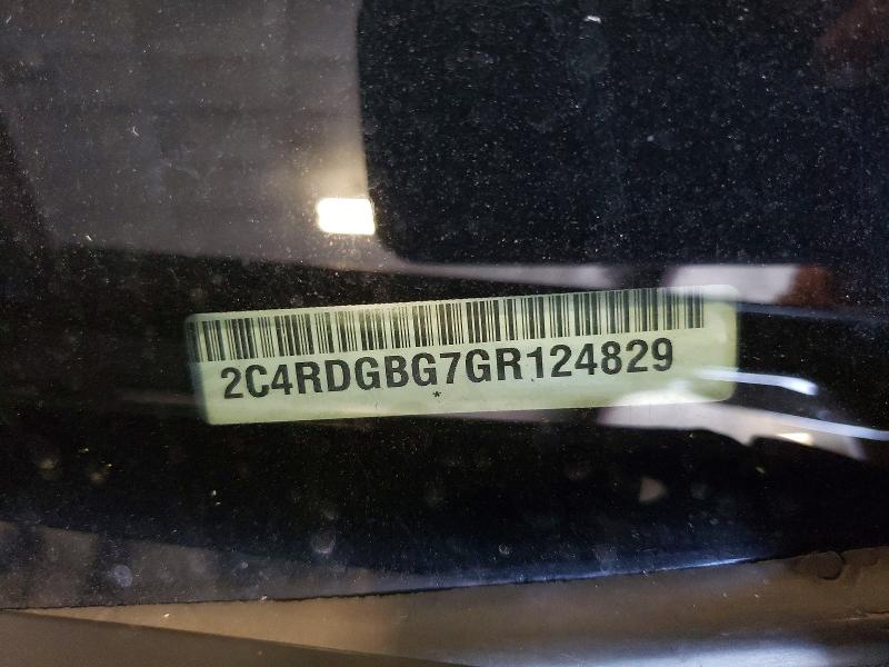 58303436 :رقم المزاد ، 2C4RDGBG7GR124829 vin ، 2016 Dodge Grand Caravan مزاد بيع