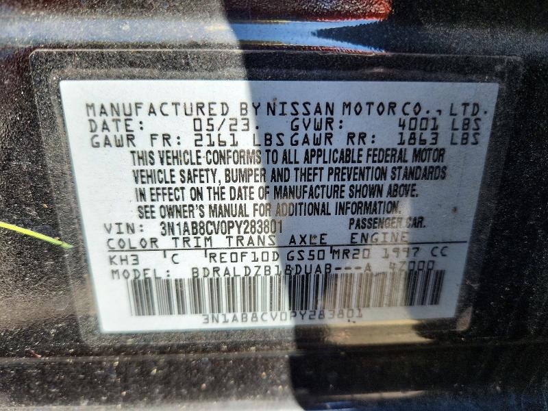 Продаж на аукціоні авто 2023 Nissan Sentra, vin: 3N1AB8CV0PY283801, номер лоту: 55977936
