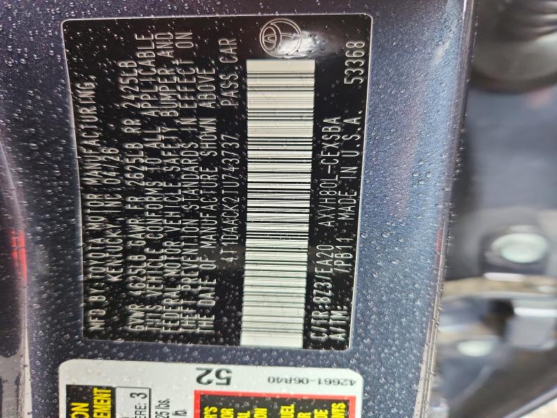 Aukcja sprzedaży 2026 Toyota Camry, vin: 4T1DAACK2TU743737, numer aukcji: 56173406
