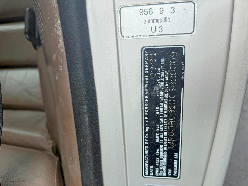 1982 Porsche 928 მანქანა იყიდება აუქციონზე, vin: WP0JA092XCS820309, აუქციონის ნომერი: 59197326