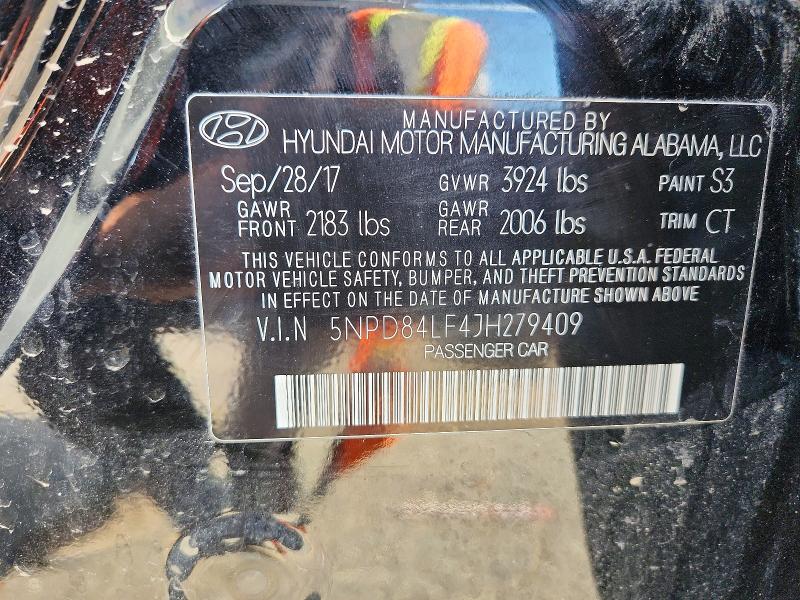Продажа на аукционе авто 2018 Hyundai Elantra, vin: 5NPD84LF4JH279409, номер лота: 58735356