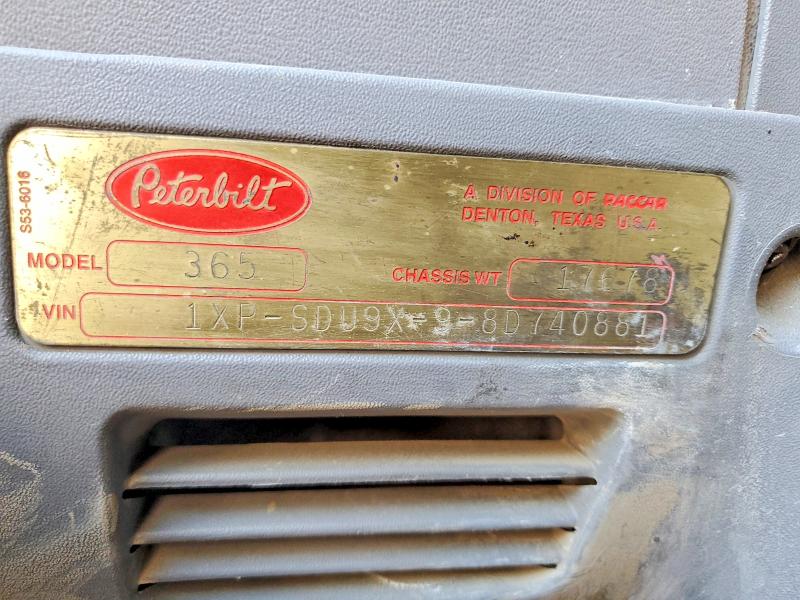 Продажа на аукционе авто 2008 Peterbilt 365, vin: 1XPSDU9X98D740881, номер лота: 56175486