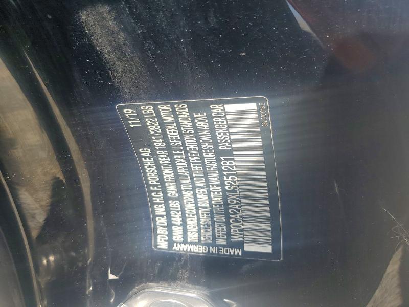 55557316 :رقم المزاد ، WP0CA2A9XLS251281 vin ، 2020 Porsche 911 مزاد بيع