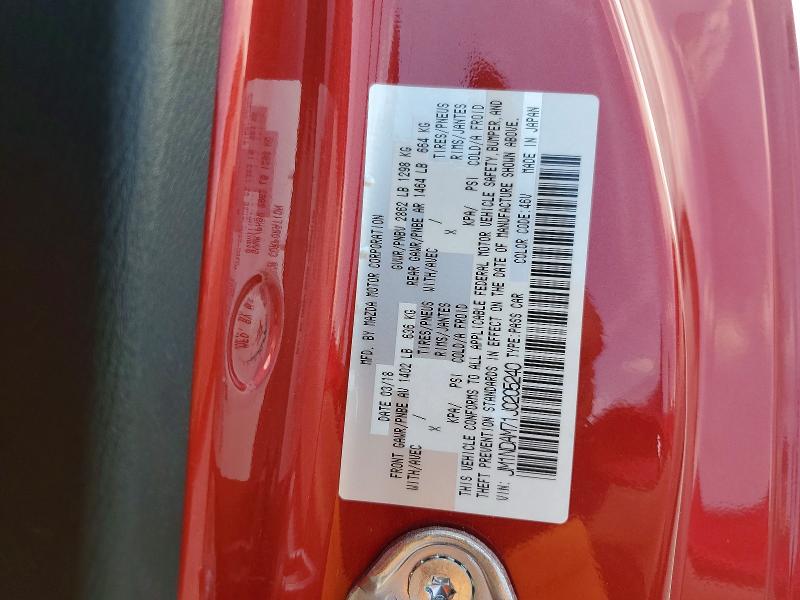 Продаж на аукціоні авто 2018 Mazda Mx-5 Miata, vin: JM1NDAM71J0205240, номер лоту: 55617866