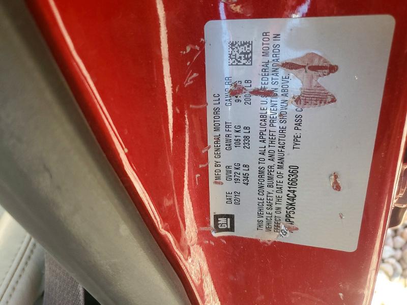 Aukcja sprzedaży 2012 Buick Verano, vin: 1G4PP5SK4C4166360, numer aukcji: 55508986