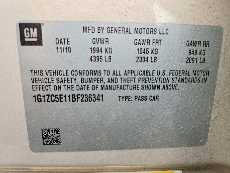 Продаж на аукціоні авто 2011 Chevrolet Malibu, vin: 1G1ZC5E11BF236341, номер лоту: 56369476