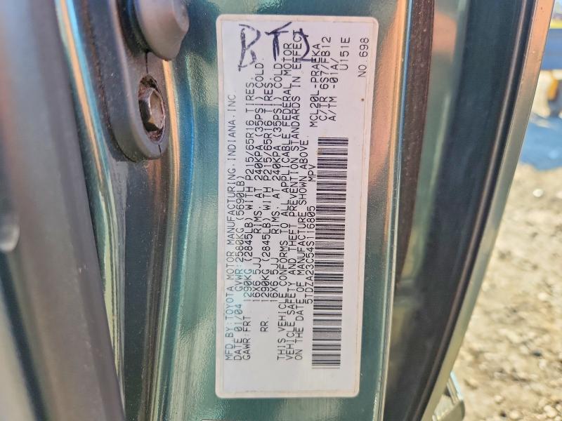 Aukcja sprzedaży 2004 Toyota Sienna, vin: 5TDZA23C54S116805, numer aukcji: 55133226
