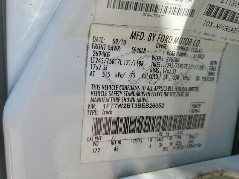 Продаж на аукціоні авто 2011 Ford F250, vin: 1FT7W2BT3BEB26052, номер лоту: 58908356