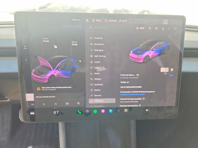 Продажа на аукционе авто 2025 Tesla Model 3, vin: 5YJ3E1EA2SF034693, номер лота: 58101196