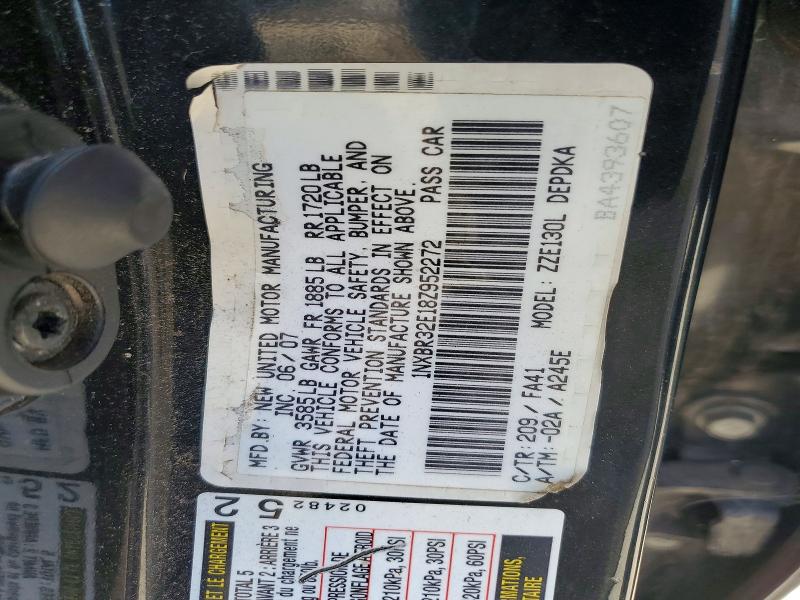 85792165 :رقم المزاد ، 1NXBR32E18Z952272 vin ، 2008 Toyota Corolla مزاد بيع